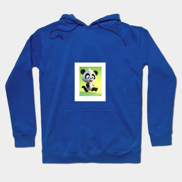 Mindfulness Panda Bear 3D Digital Art Hoodie by Karen Ankh Custom T-Shirts & Accessories